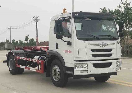 解放勾臂式垃圾車(chē)?yán)?chē)（國(guó)六16噸）