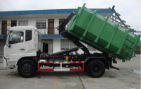 東風(fēng)天錦勾臂式垃圾車(chē)