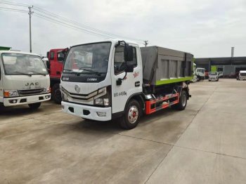 東風多利卡D6勾臂式垃圾車-藍牌